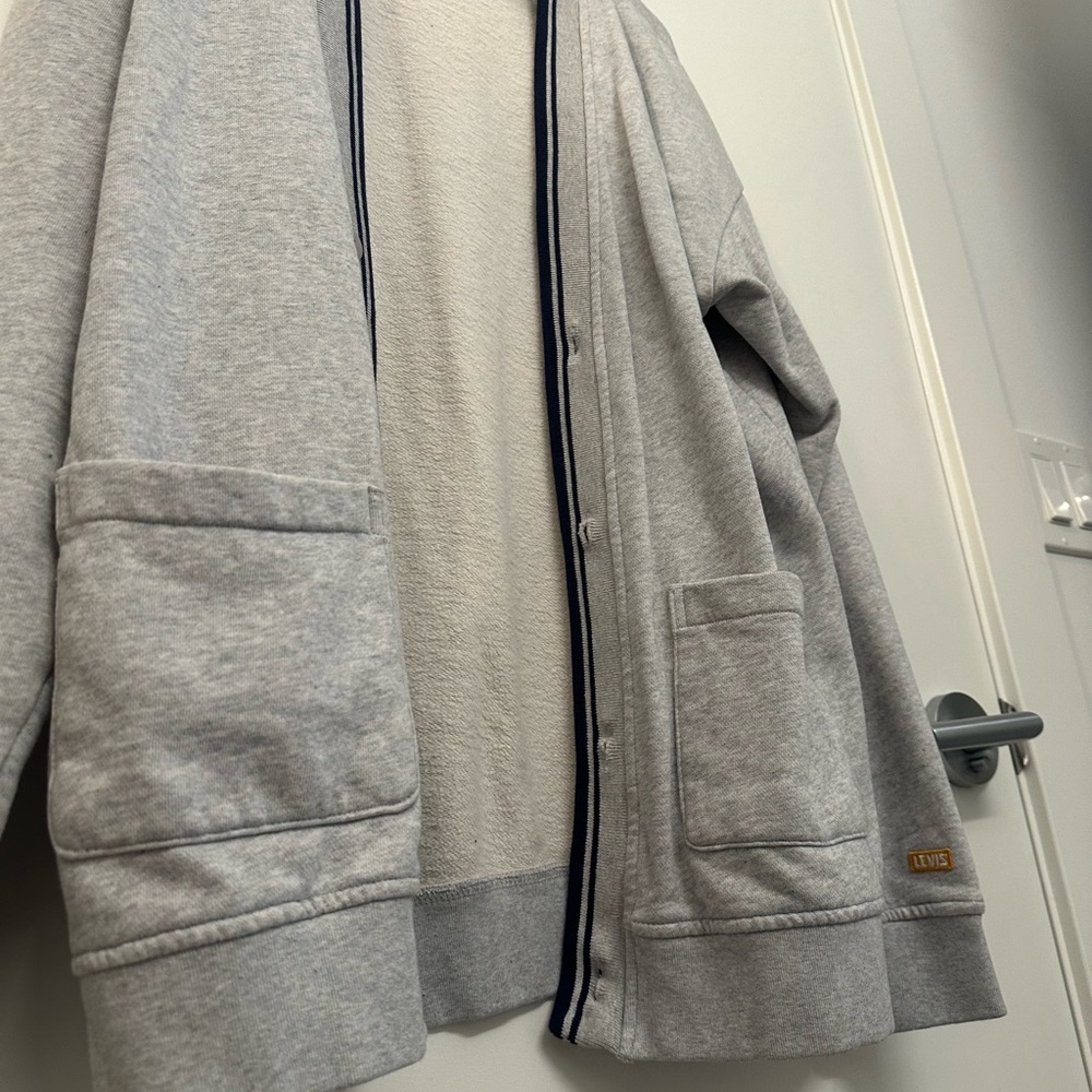 Levi's® Mens Vintage 90s Athletics Style Gold Tab™ Premium Off Court Cardigan - Picture 6 of 9